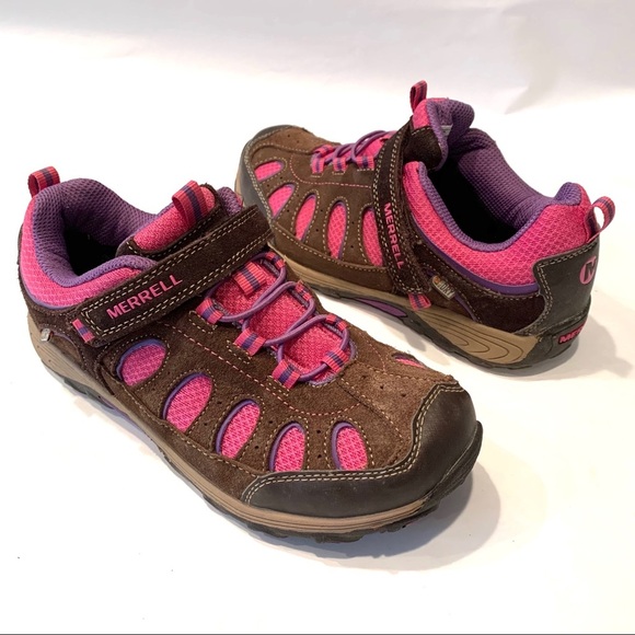 Merrell Mid Lace Boys Girls Trail Hikers - Picture 1 of 10